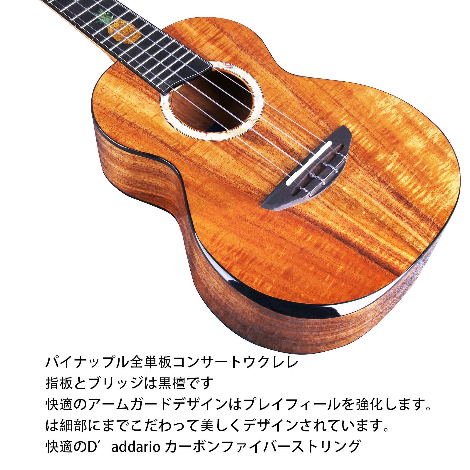 Amazon.co.jp: Riobo コンサート ウクレレ 23インチ プロ楽器